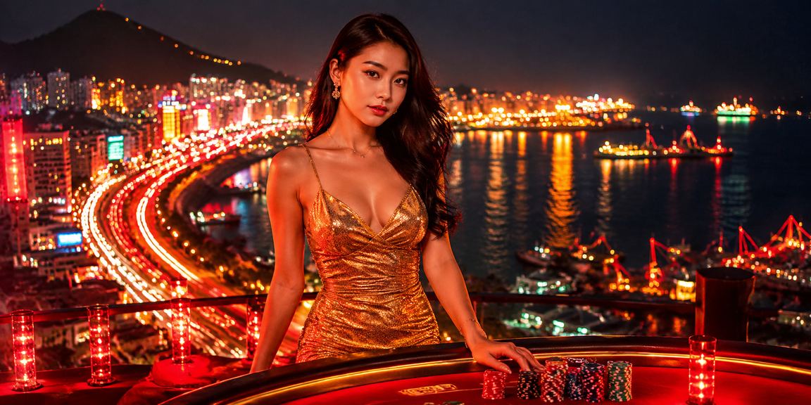 Phong cảnh sòng bạc Vũng Tàu với ánh đèn neon